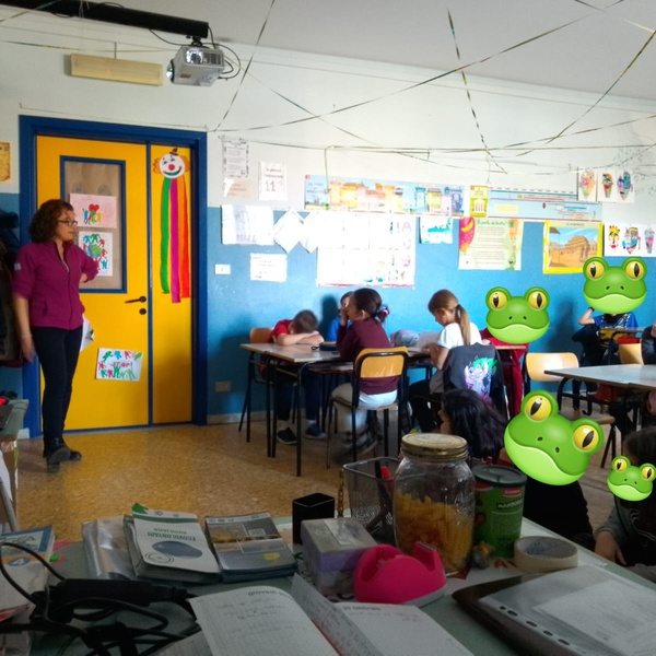 Attività in aula durante il progetto zanzare.