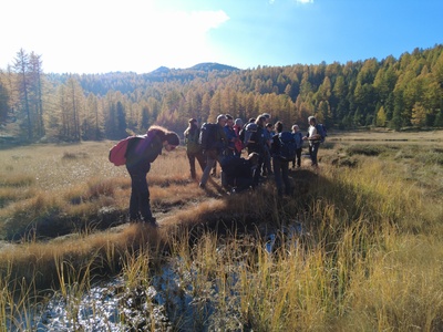 L\u0027osservazione delle specificità ecologiche registrate sulle rive del lago Clot Foiron.