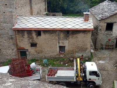 Une image du chantier à la Chartreuse de Montebenedetto.