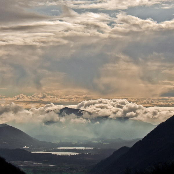 Tempesta sui Laghi di Avigliana.