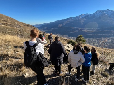 Mompantero, 10 dicembre: uscita a Rocca del Chiodo con una classe del liceo Norberto Rosa di Bussoleno