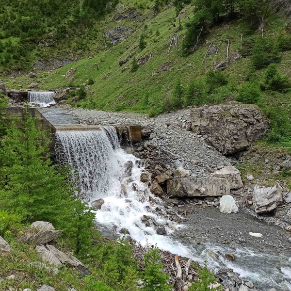 Waters of the Chisone River in Val Troncea