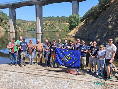 Photo de groupe lors de la Visite de Suivi du projet Life Predator du 4 au 6 juin 2025.