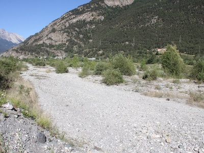 Area di studio nella piana alluvionale tra Salbertrand e Oulx