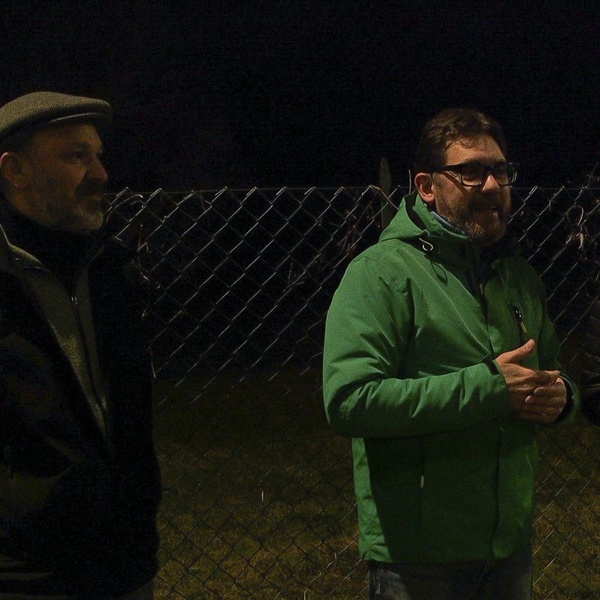 Da sinistra, il direttore dei Parchi Alpi Cozie Luca Marello con l\u0027assessore del Comune di Avigliana Andrea Remoto.