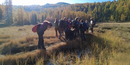 L\u0027osservazione delle specificità ecologiche registrate sulle rive del lago Clot Foiron.