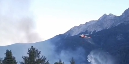 14 luglio 2026 \u002D Incendio boschivo in frazione Villard (Comune di Oulx)