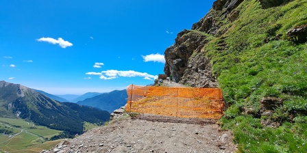 Cantiere Strada Colle della Vecchia \u002D situazione al 16 luglio 2025