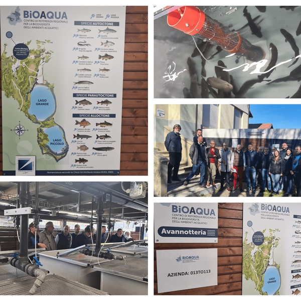 Immagini d\u0027archivio sulla visita dell\u0027Ente al Centro BIOAQUA di Avigliana
