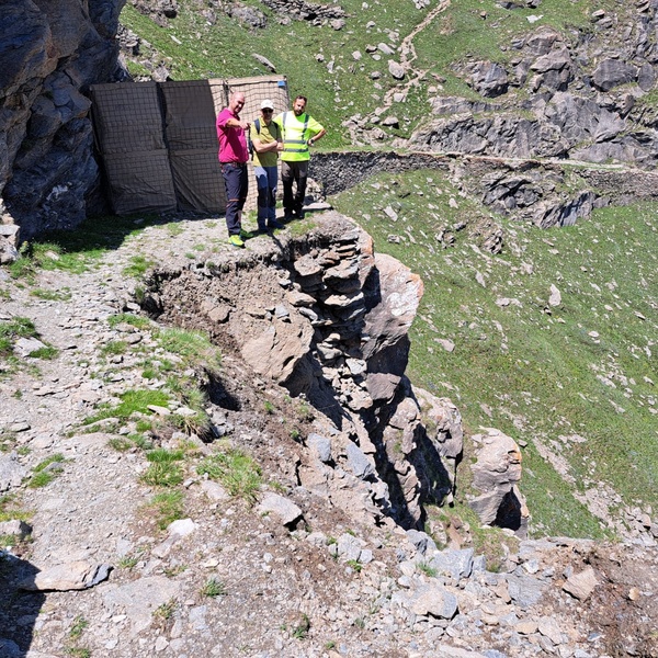 Lavori sotto il Colle della Vecchia nel Parco naturale Orsiera Rocciavrè