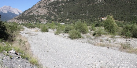 Area di studio nella piana alluvionale tra Salbertrand e Oulx