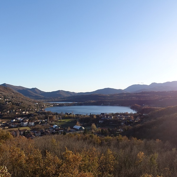 Great Lake of Avigliana from the morainic hill