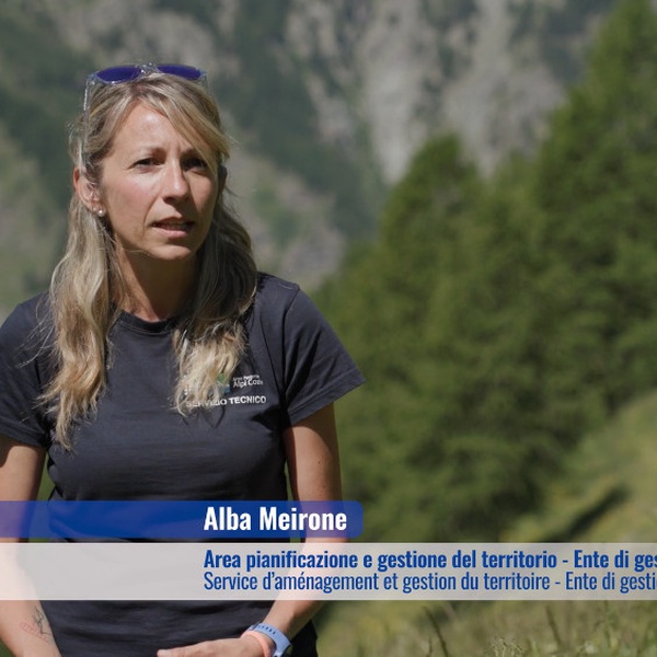 Un écran de la mini\u002Dvidéo tournée dans le Parc Naturel de la Val Troncea.