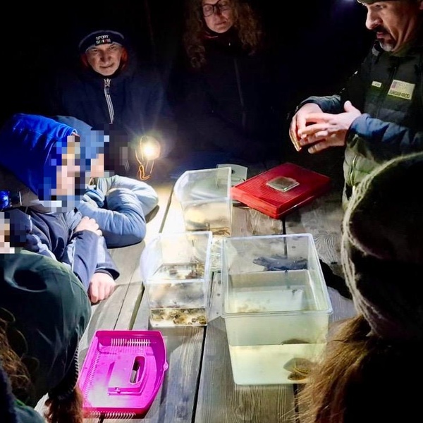Il guardiaparco Fabio Santo mostra le specie alloctone invasive presenti nel Parco Naturale dei Laghi di Avigliana.