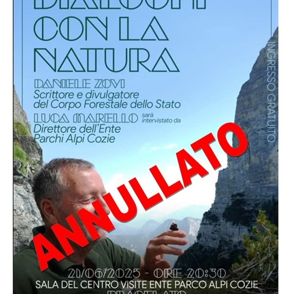 Locandina evento ANNULLATO