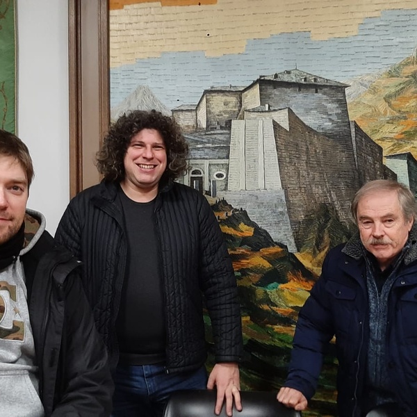 Eugenio Garoglio con Massimo e Marco Garavelli